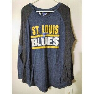 Bottom Drawers St Louis Blues Women's Long Sleeve Shirt Size XL